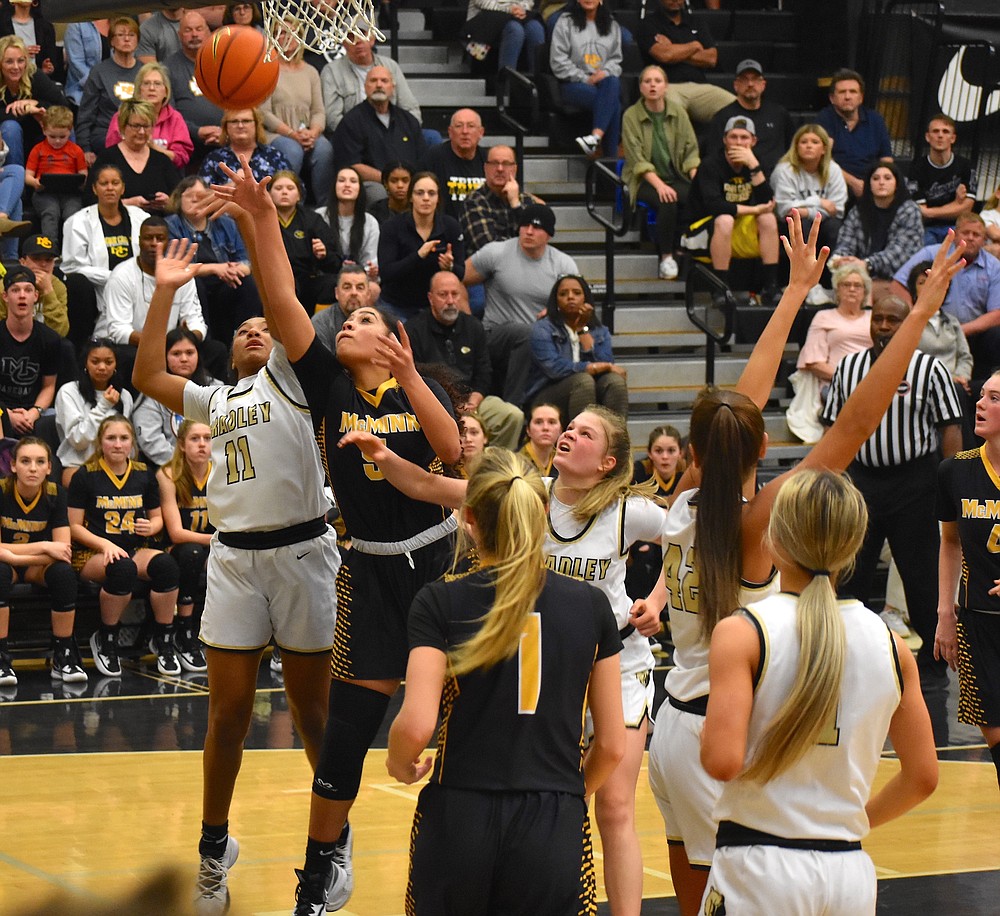 McMinn County at Bradley Central girls' basketball on March 2, 2022