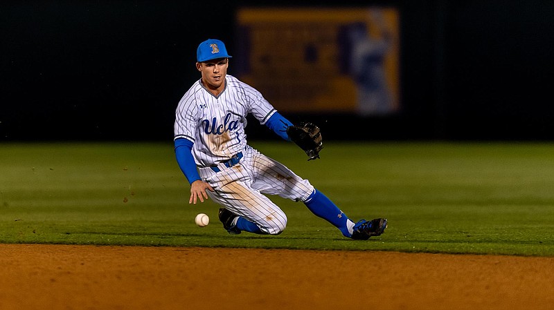 UCLA Athletics photo / Former UCLA shortstop Matt McLain, selected by the Cincinnati Reds with the 17th overall pick in last summer's MLB draft, is a candidate to open this season with the Chattanooga Lookouts. Spring training games for Reds minor leaguers are scheduled to start March 17 in Goodyear, Ariz.