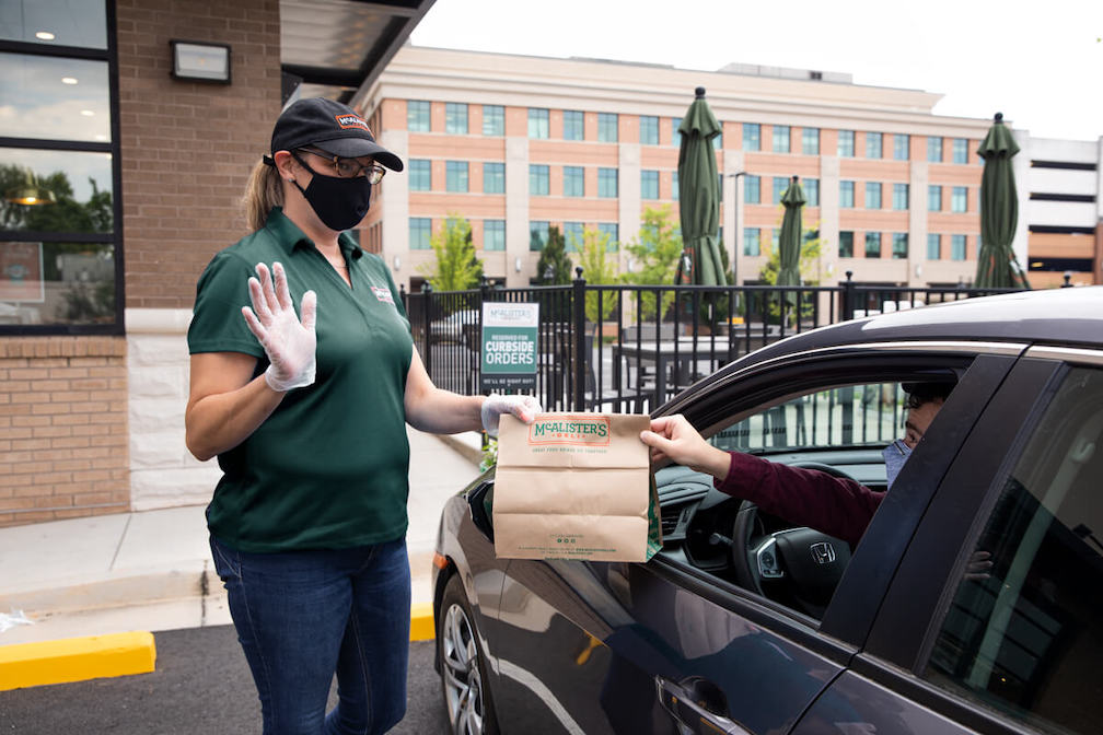 Contributed photo / McAlister's Deli will offer curbside service, like what is shown here, at its newest location near Northgate Mall, which opens Monday.