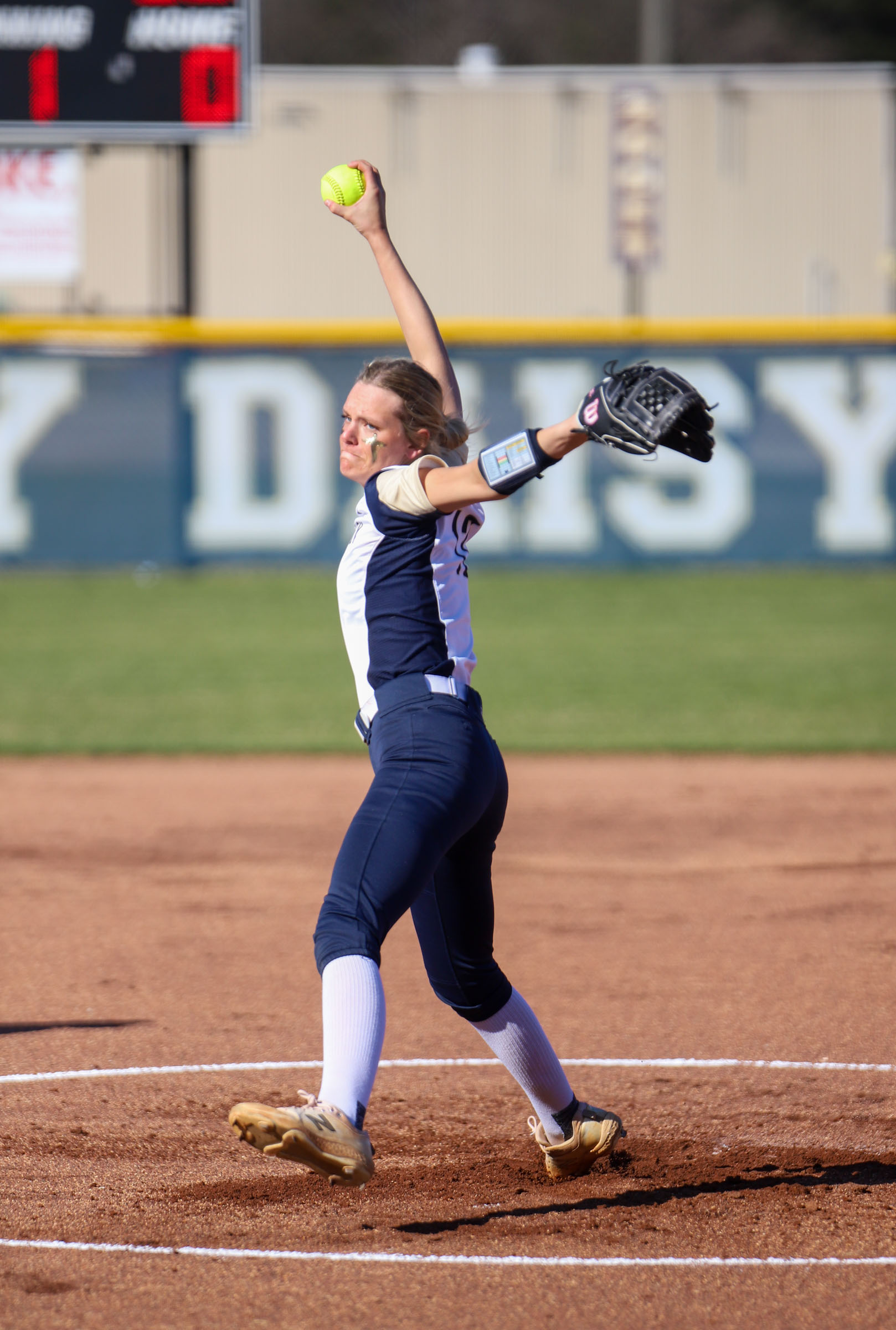 Staff photo by Olivia Ross / Soddy Daisy's Taylor Llyod (13) throws a pitch. The Soddy Daisy Trojans took on the Silverdale Academy Seahawks on March 14, 2022 at home.