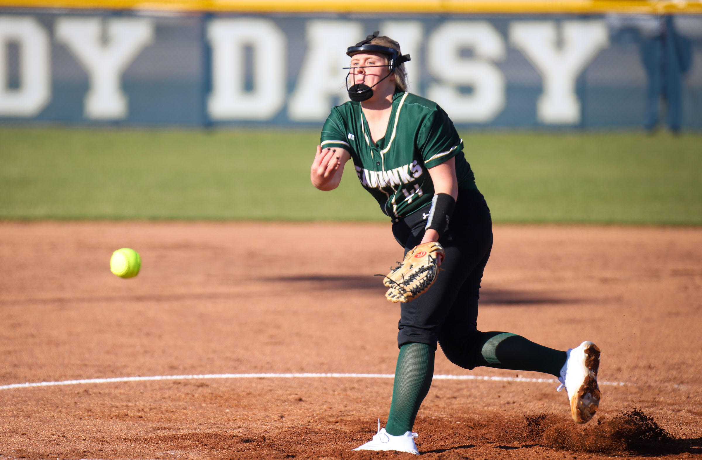 Staff photo by Olivia Ross / Silverdale's McCade Cooper (44) throws a pitch. The Soddy Daisy Trojans took on the Silverdale Academy Seahawks on March 14, 2022 at home.