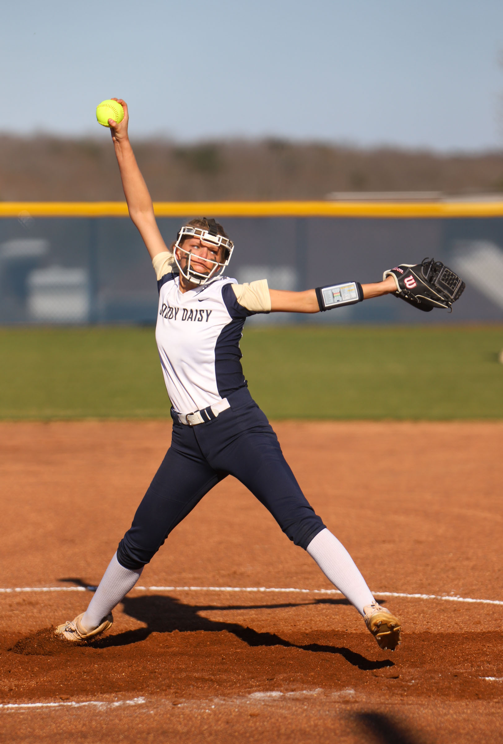 Staff photo by Olivia Ross / Soddy Daisy's Taylor Llyod (13) throws a pitch. The Soddy Daisy Trojans took on the Silverdale Academy Seahawks on March 14, 2022 at home.