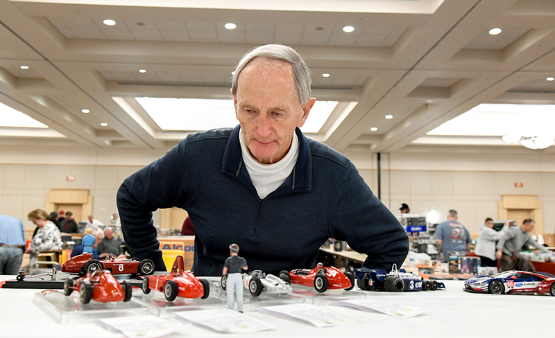 Photo by Mark Gilliland / Bill Richter checks out his collection.