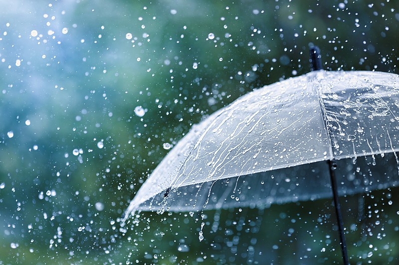 Getty Images / Umbrella rain tile