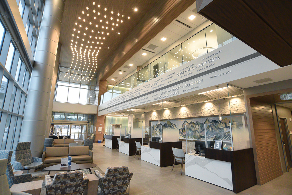 Staff Photo by Matt Hamilton / The lobby of the Peeples Cancer Institute on Thursday, January 20, 2022 in Dalton, Ga.