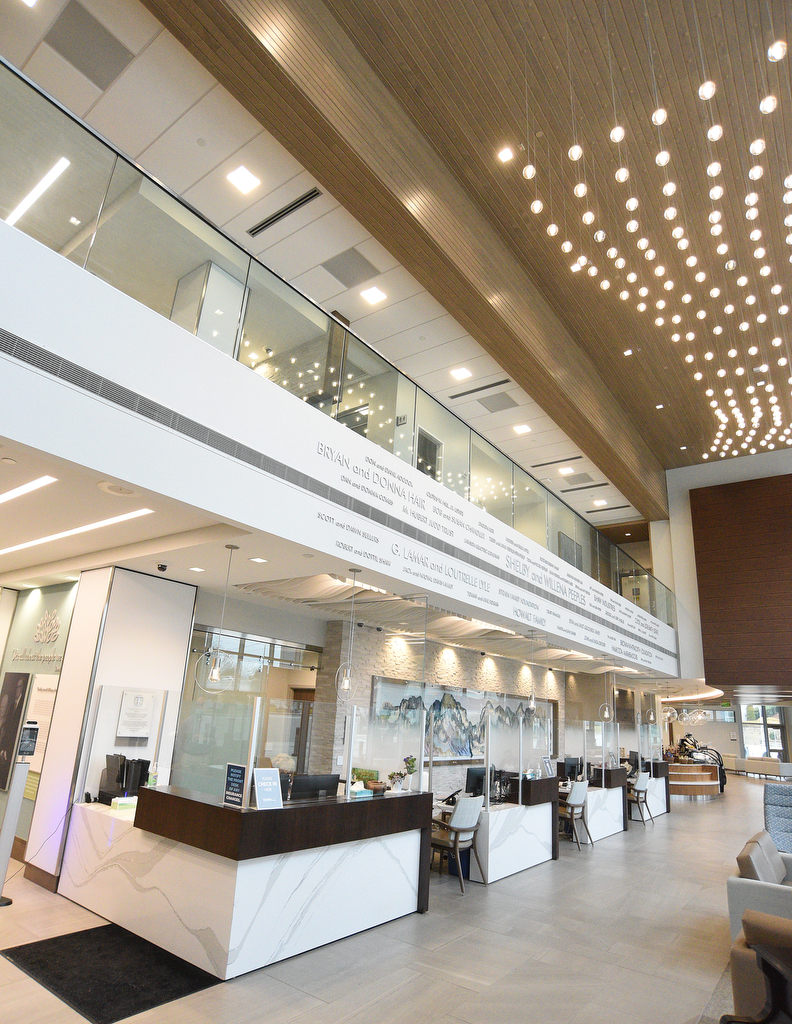 Staff Photo by Matt Hamilton / The lobby of the Peeples Cancer Institute on Thursday, January 20, 2022 in Dalton, Ga.