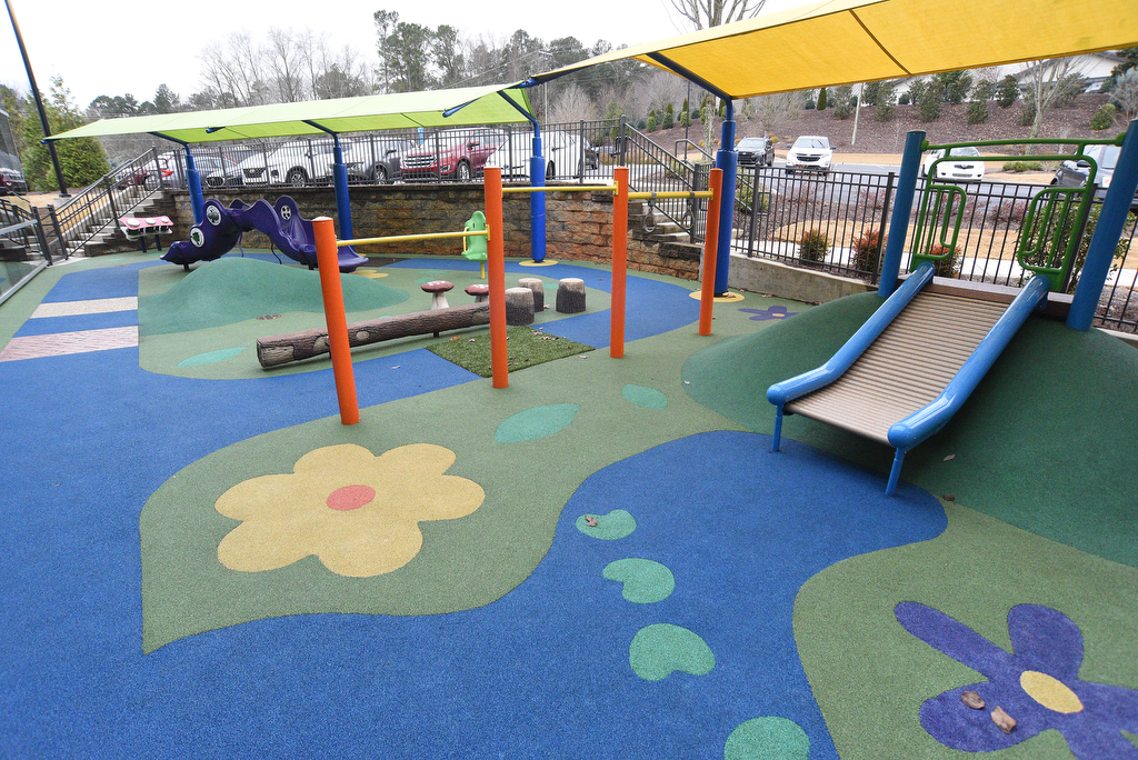 Staff Photo by Matt Hamilton / An outdoor play area at Anna Shaw Children's Institute on Thursday, January 20, 2022 in Dalton, Ga.