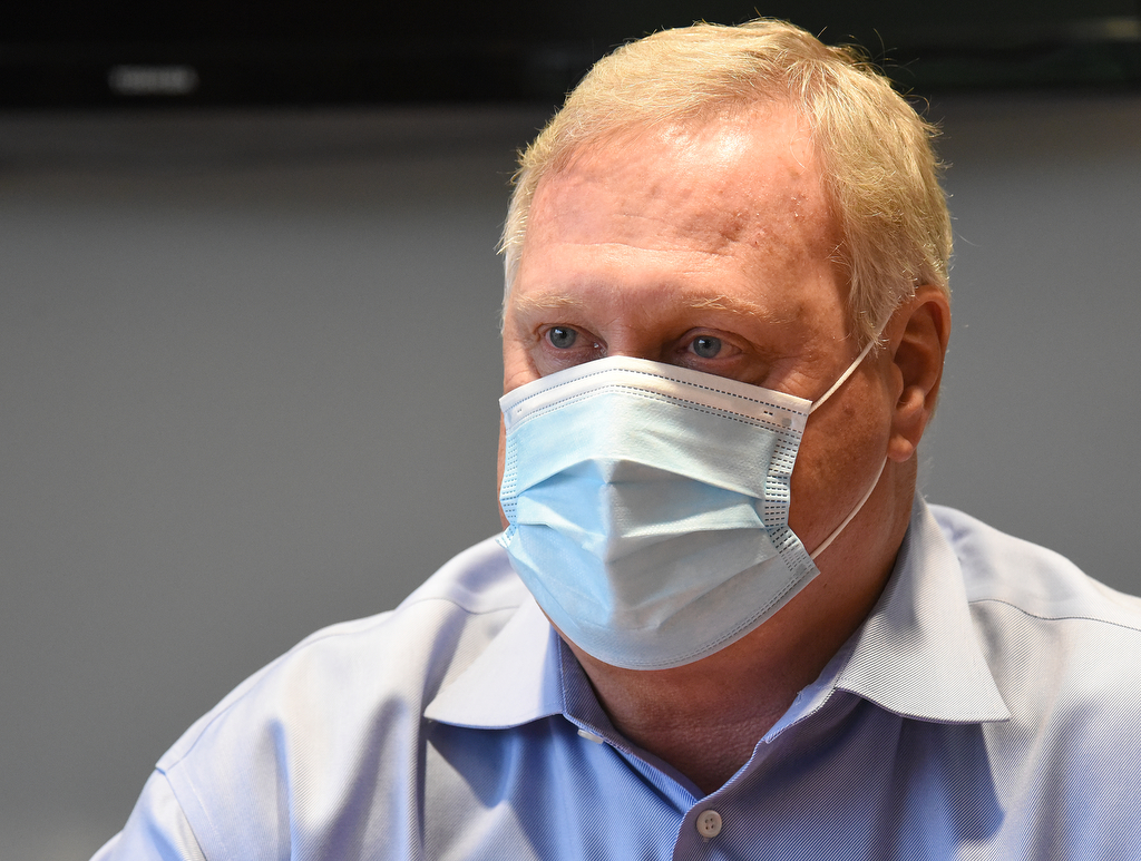 Staff Photo by Matt Hamilton / Jeff Myers talks during an interview at the Hamilton Medical Center on Thursday, January 20, 2022 in Dalton, Ga.
