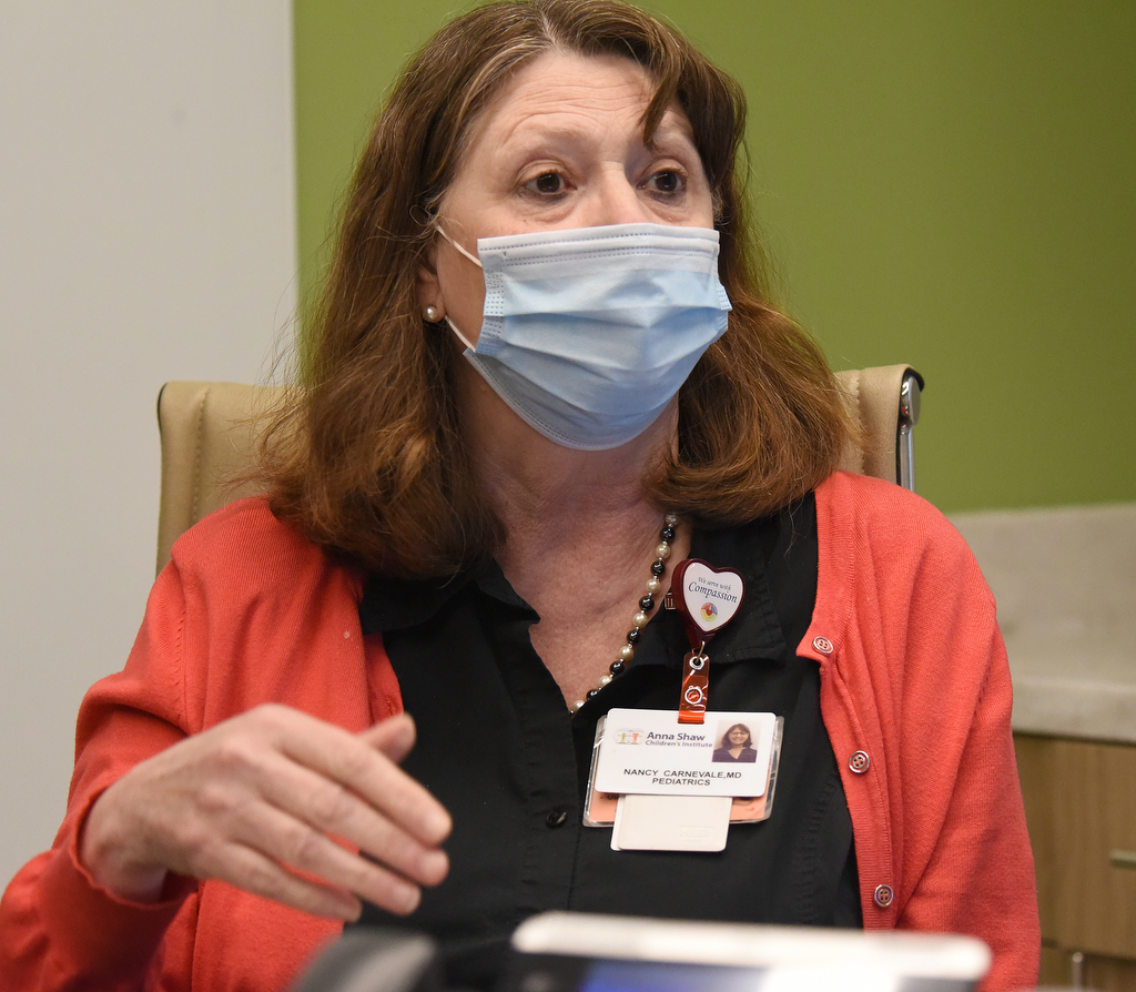 Staff Photo by Matt Hamilton / Dr. Nancy Carnevale, medical director of Anna Shaw Children's Institute, speaks during an interview on Thursday, January 20, 2022 in Dalton, Ga.