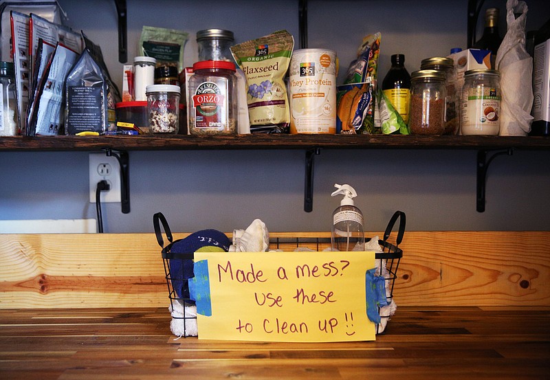 Staff file photo / Cleaning items are left out for guests at a Highland Park vacation rental.