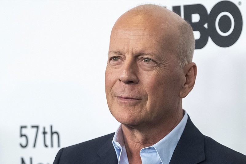 FILE - Bruce Willis attends a movie premiere in New York on Friday, Oct. 11, 2019. A brain disorder that leads to problems with speaking, reading and writing sidelined Willis and drew attention to aphasia, a little-known condition that has many possible causes. (Photo by Charles Sykes/Invision/AP, File)


