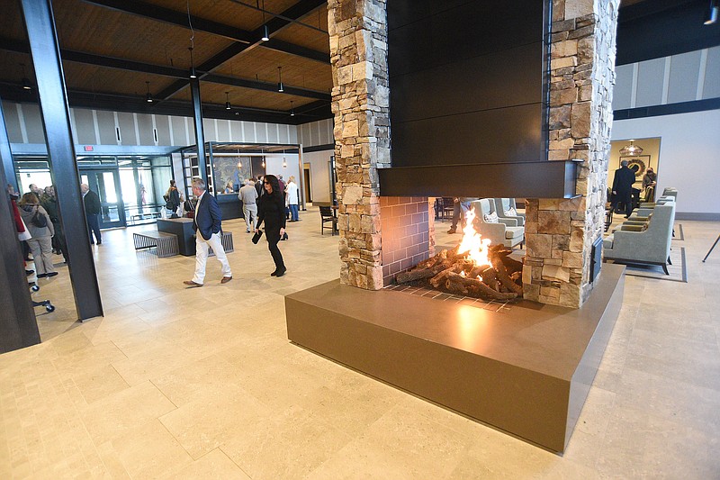 Staff file photo by Matt Hamilton / Visitors survey the inside of the Lodge at Fall Creek Falls in Spencer, Tenn., on Tuesday, Jan. 4, 2022.