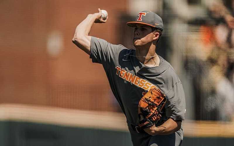 Tennessee Athletics photo / Tennessee freshman pitcher Drew Beam threw a two-hitter Sunday afternoon as the top-ranked Volunteers polished off a sweep of No. 9 Vanderbilt with a 5-0 triumph.