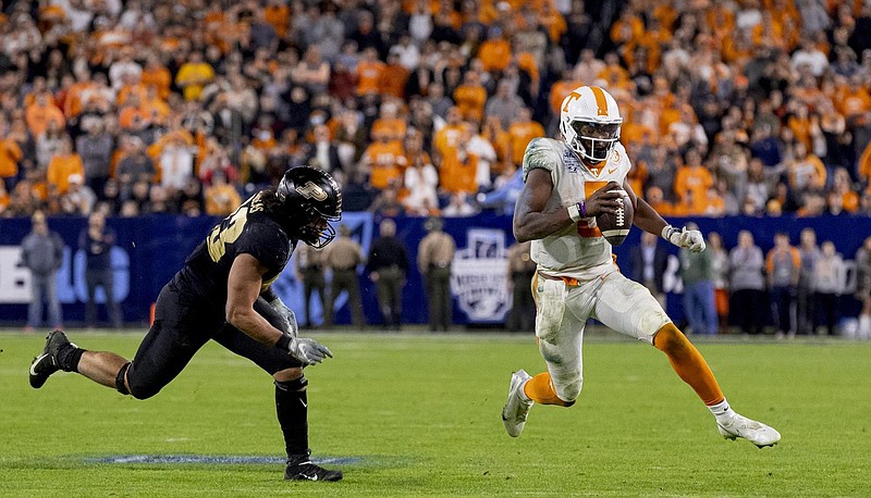 Tennessee Athletics photo / Tennessee sixth-year senior quarterback Hendon Hooker estimates that he is spending eight hours a day in the Anderson Training Center to get ready for the upcoming season.