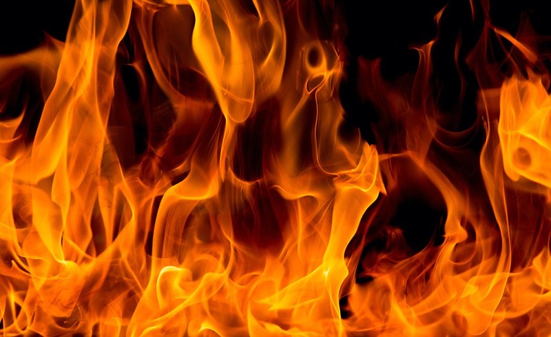 blaze fire flame texture background - stock photo fire tile / Getty Images
