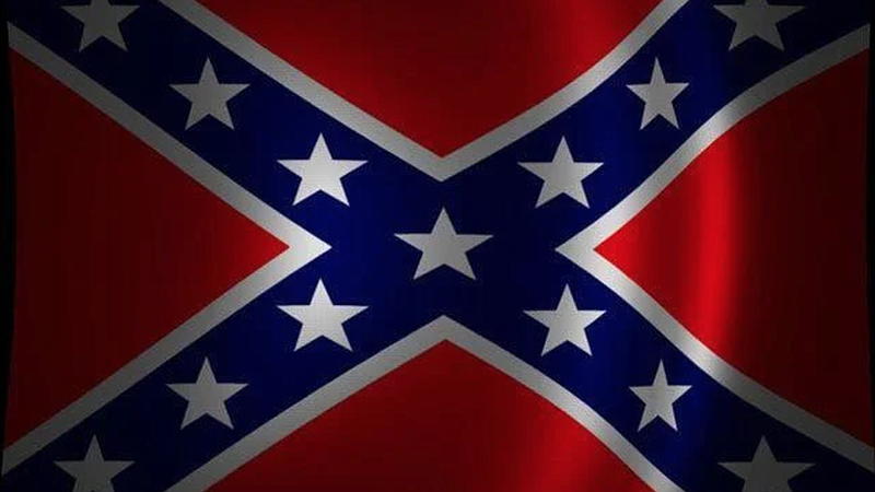 Confederate flag tile