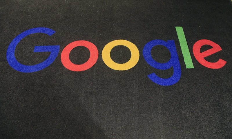 In this Monday, Nov. 18, 2019 file photo, the logo of Google is displayed on a carpet at the entrance hall of Google France in Paris. (AP Photo/Michel Euler, File)


