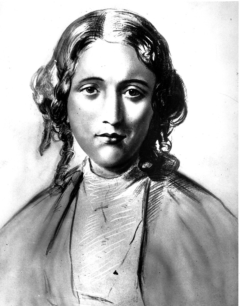 Harriet Beecher Stowe is shown in this undated drawing. Her novel "Uncle Tom's Cabin" is one of the most popular stories of all time. / AP File Photo