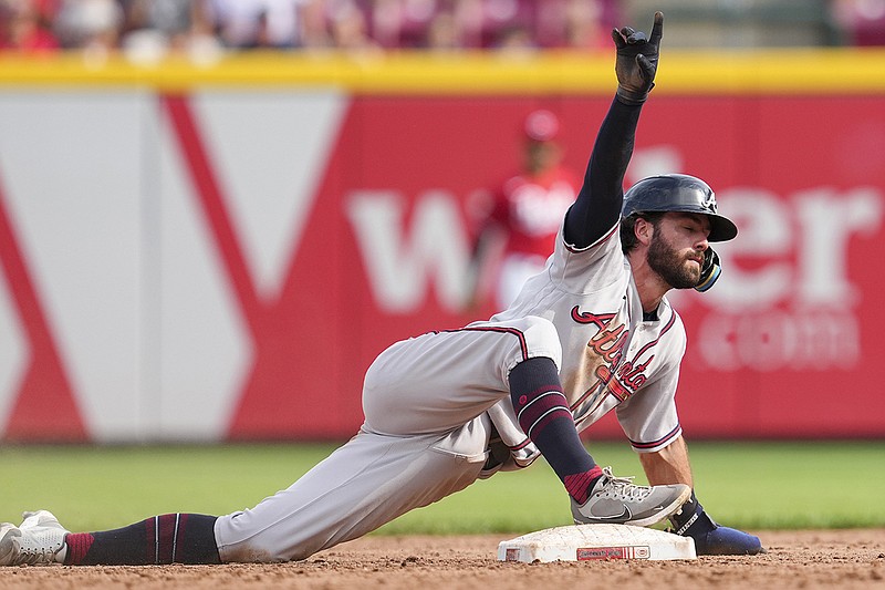 AP file photo by Jeff Dean / Atlanta shortstop Dansby Swanson is one of five players who will represent the Braves and the National League in the MLB All-Star Game on July 19 at Dodger Stadium in Los Angeles.