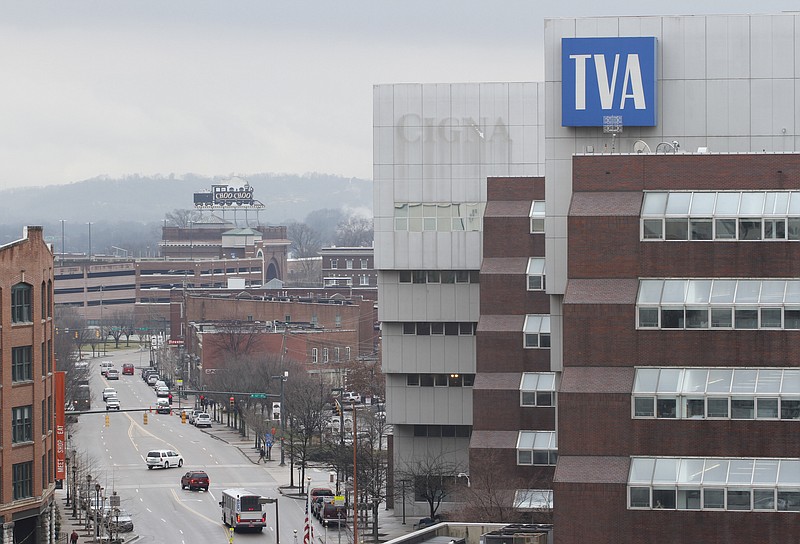 Staff File Photo / The TVA building is shown in downtown Chattanooga in this Feb. 16, 2012, file photo.