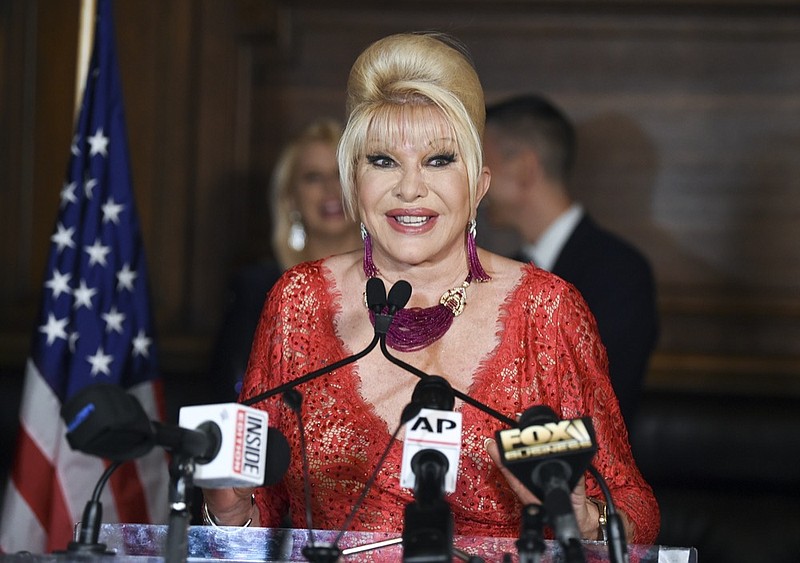 Ivana Trump announces the new "Italiano Diet" to stay healthy and fight obesity at the Oak Room at the Plaza Hotel on June 13, 2018, in New York. (Photo by Evan Agostini/Invision/AP, File)


