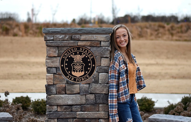 Contributed photo by Heath Chadwick / Breanna Chadwick is pictured at Cherokee Veterans Park in Canton, Georgia, in 2019. Her father, Heath Chadwick, served in the United States Airforce.
