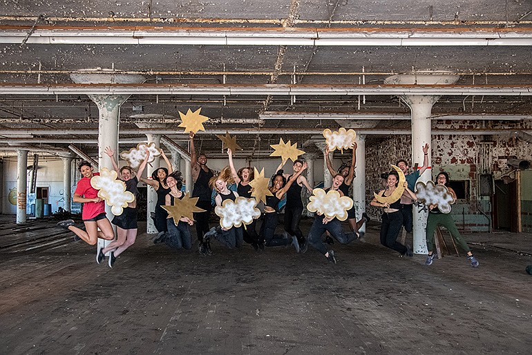 Contributed photo/ Members of The Pop-Up Project pose in a Mill Town building.