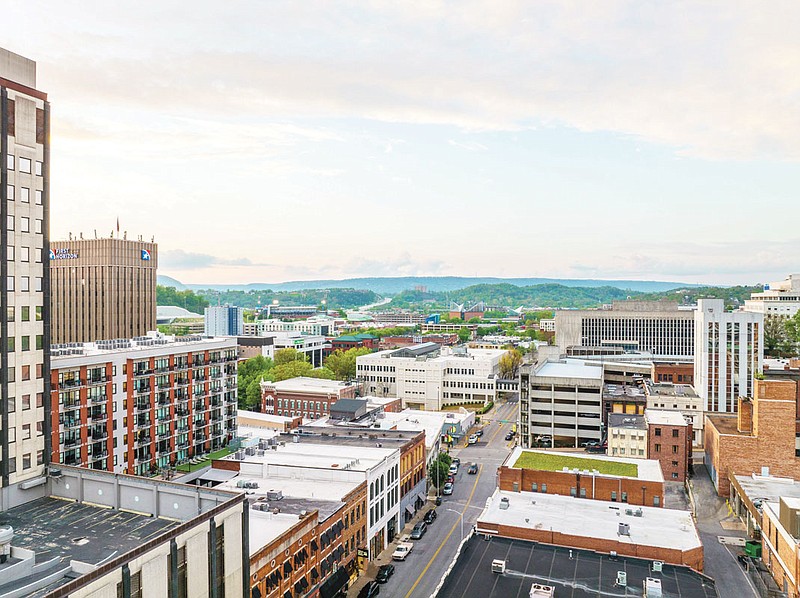 Photography by Jesse Hunter/Overnight Agency / Downtown Chattanooga skyline