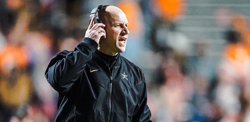 Vanderbilt Athletics photo / Vanderbilt second-year football coach Clark Lea does not discuss the program's 21-game Southeastern Conference losing streak with his players. The Commodores open league play this year against Alabama, Ole Miss and Georgia.