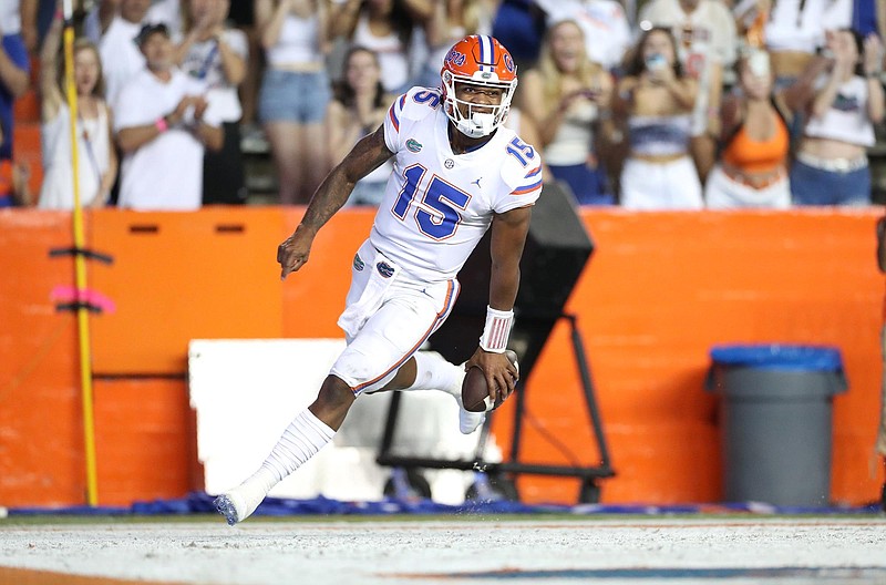 Florida Athletics photo / Florida redshirt sophomore quarterback Anthony Richardson starred for the Gators early last season but couldn't prevent them from stumbling to a 6-7 record that ended with a Gasparilla Bowl loss to UCF.