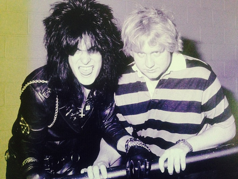Photo contributed by Tom Zutaut / Tom Zutaut, right, with Nikki Six of Mötley Crüe.
