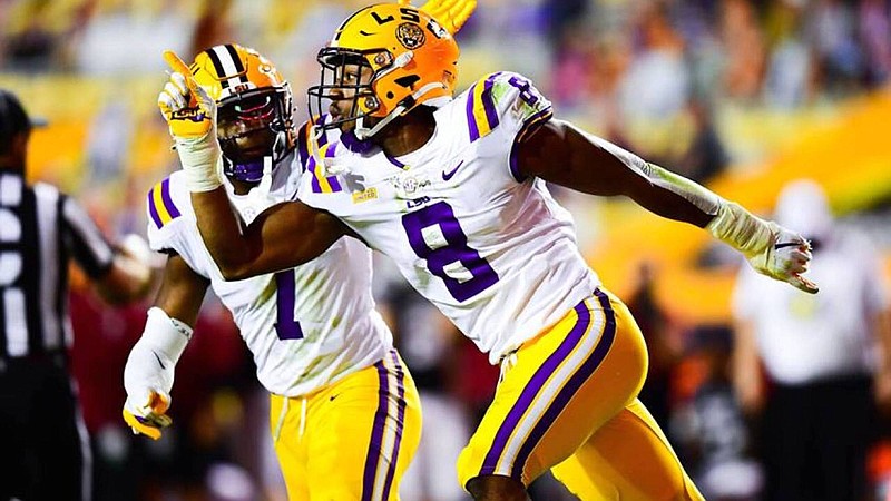 LSU athletics photo / LSU defensive end BJ Ojulari racked up 55 tackles, 11.5 tackles for loss and seven sacks last season as a sophomore.