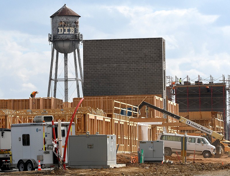 Staff File Photo by Robin Rudd / An extensive residential development is underway at West 33rd and Williams streets. The site is included in the proposed new tax district to support a multiuse stadium.