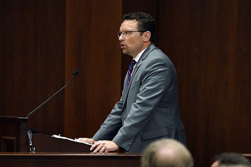 Rep. Jason Zachary, R-Knoxville, sponsored the bathroom bill for schools that is being challenged by the family of a transgender third grader. (AP Photo/Mark Humphrey)