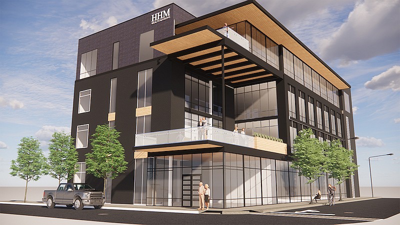Contributed rendering by River Street Architecture / Chattanooga accounting firm HHM CPAs is expanding and constructing a four-story building downtown.