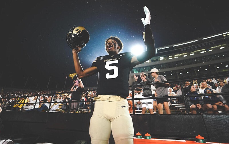 Vanderbilt Athletics photo / Vanderbilt junior quarterback Mike Wright is hoping for celebrations this season at the expense of Southeastern Conference opposition.