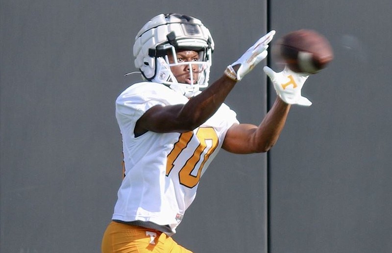247Sports.com photo / Tennessee freshman receiver Squirrel White hopes speed and athleticism can help him overcome a 5-foot-10, 160-pound frame when he faces SEC defensive backs.