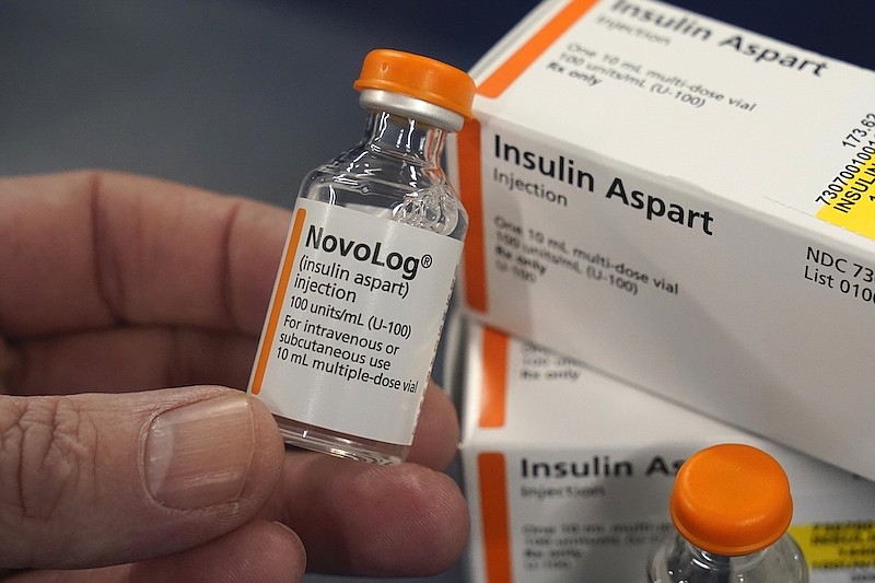 Insulin is displayed at Pucci's Pharmacy in Sacramento, Calif., July 8, 2022. Senate Majority Leader Chuck Schumer, D-N.Y. said this week that Democrats planned to add language to the economic package focused on climate and health care that will be aimed at reducing patients' costs of insulin, the diabetes drug that can cost hundreds of dollars monthly. (AP Photo/Rich Pedroncelli, File)