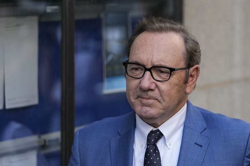 FILE - Actor Kevin Spacey arrives at the Old Bailey, in London, on July 14, 2022. A judge on Thursday, Aug. 4, 2022, ruled that Spacey and his production companies must pay the makers of "House of Cards" nearly $31 million because of losses brought on by his 2017 firing for the sexual harassment of crew members (AP Photo/Frank Augstein, File)