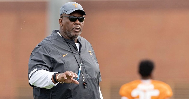 Tennessee Athletics photo / Tennessee second-year defensive line coach Rodney Garner stressed Monday that the Volunteers have to take a step forward and not rely on last year's team that exceeded most expectations.