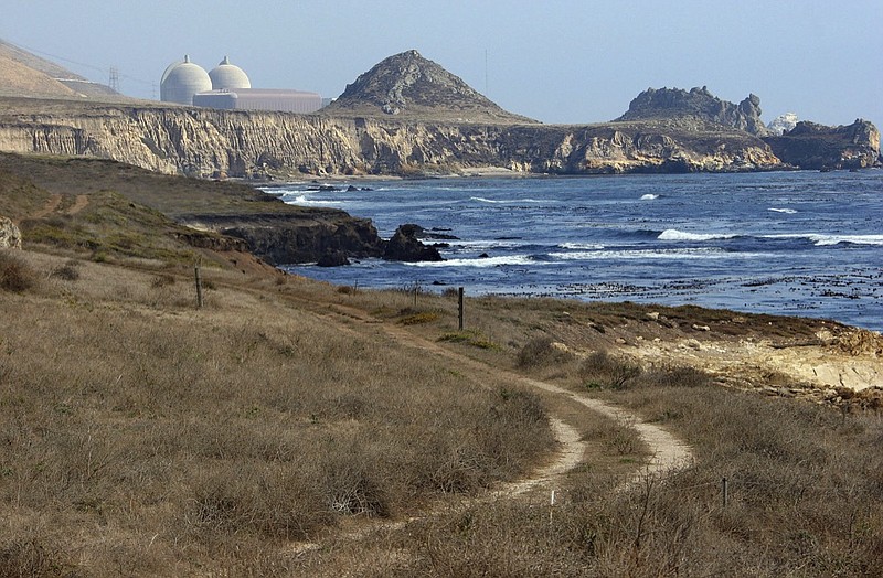 FILE - The Diablo Canyon Nuclear Power Plant, south of Los Osos, Calif., is viewed Sept. 20, 2005. California's last operating nuclear power plant could get a second lease on life. Owner Pacific Gas & Electric decided six years ago to close the twin-domed power plant by 2025. But Democratic Gov. Gavin Newsom, who was involved in the agreement to close the reactors, has prompted PG&E to consider seeking a longer lifespan for the plant. (AP Photo/Michael A. Mariant, File)