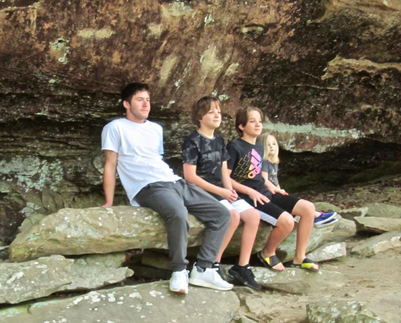 ARKANSAS SIGHTSEEING Natural Bridge of Arkansas near Clinton still a